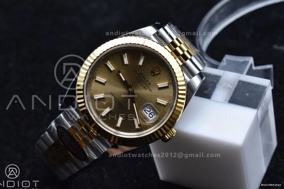 Steel SS VR Edition Bracelet Best 904L Clean YG 607 41 Stick Dial Jubilee on DateJust 1:1 UrbanChic 126333 YG 0127